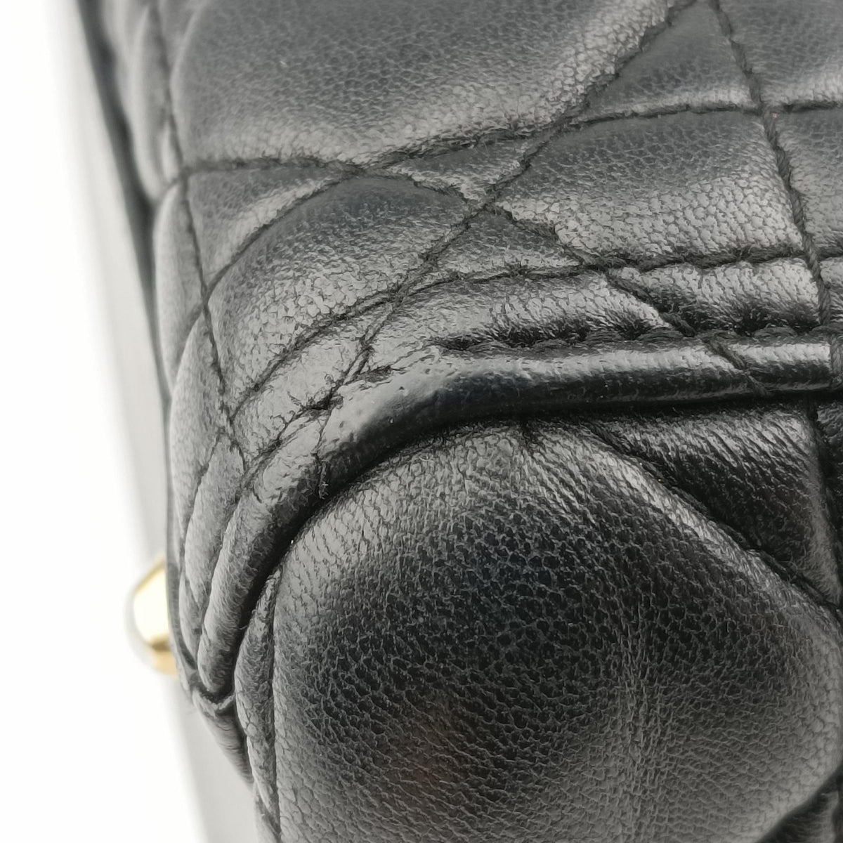 Secondhand Christian Dior Lady Dior Black lambskin  handbag | stylenewstar