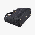 Secondhand Christian Dior Lady Dior Black lambskin  handbag | stylenewstar