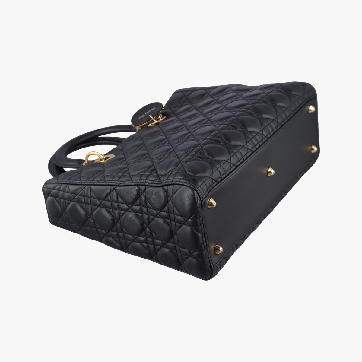 Secondhand Christian Dior Lady Dior Black lambskin  handbag | stylenewstar