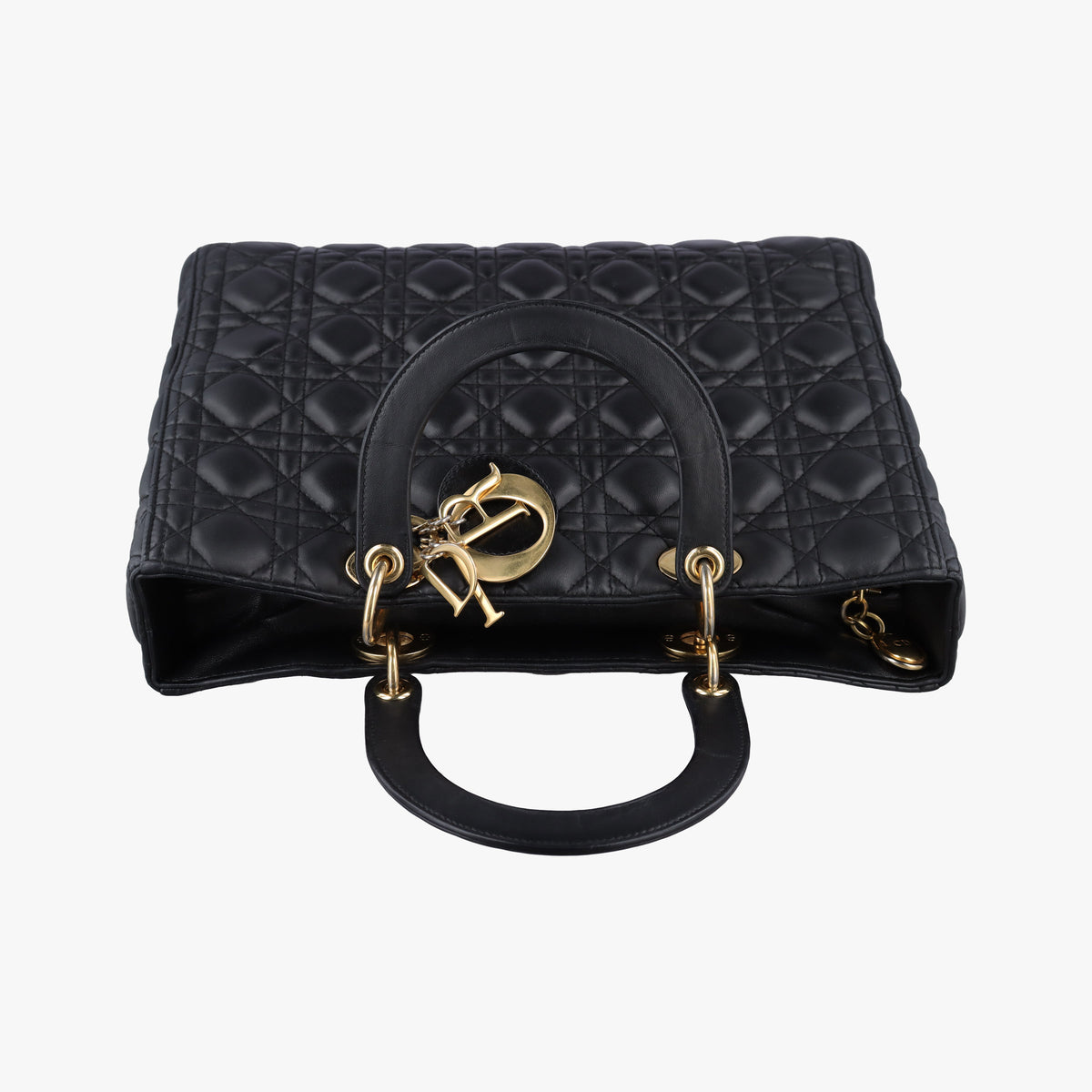 Secondhand Christian Dior Lady Dior Black lambskin  handbag | stylenewstar