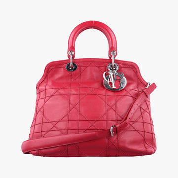 Secondhand Christian Dior Granville Red lambskin  shoulderbag | stylenewstar