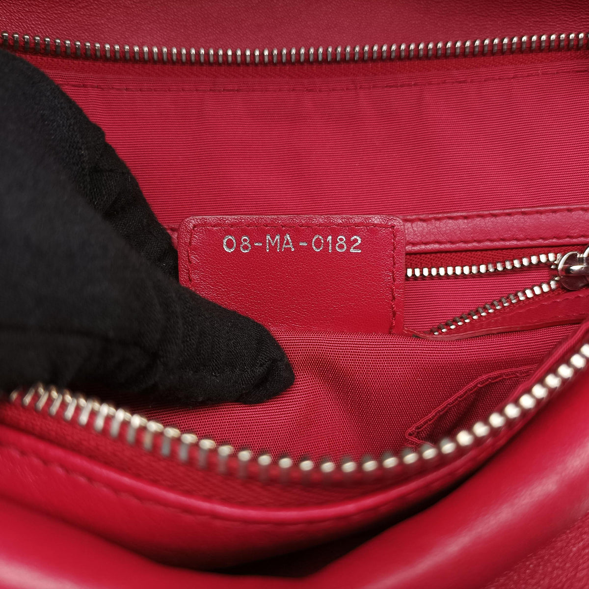 Secondhand Christian Dior Granville Red lambskin  shoulderbag | stylenewstar
