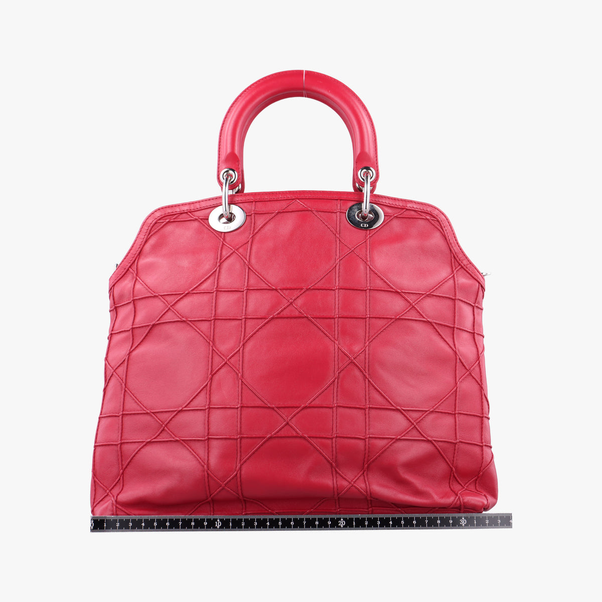Secondhand Christian Dior Granville Red lambskin  shoulderbag | stylenewstar