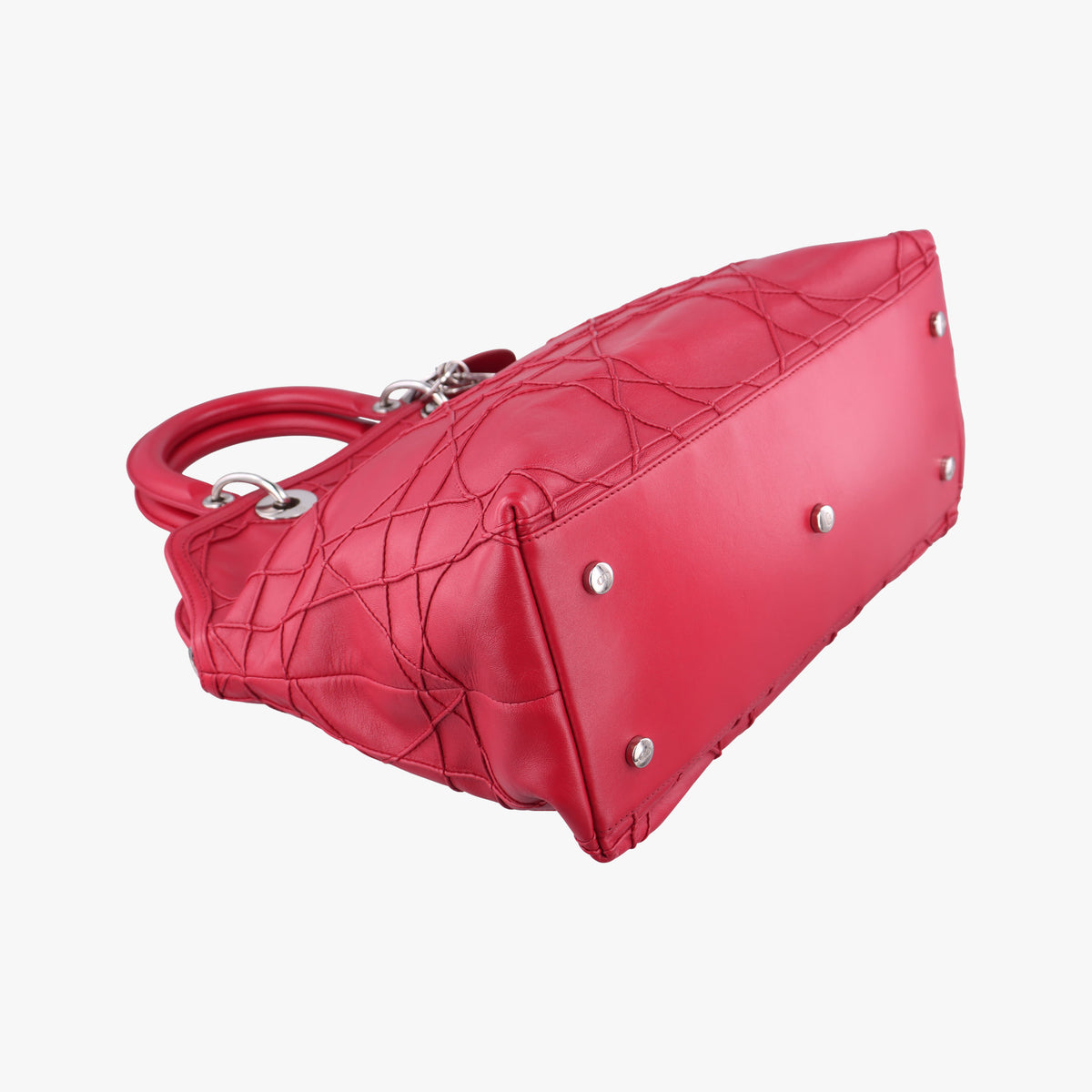 Secondhand Christian Dior Granville Red lambskin  shoulderbag | stylenewstar