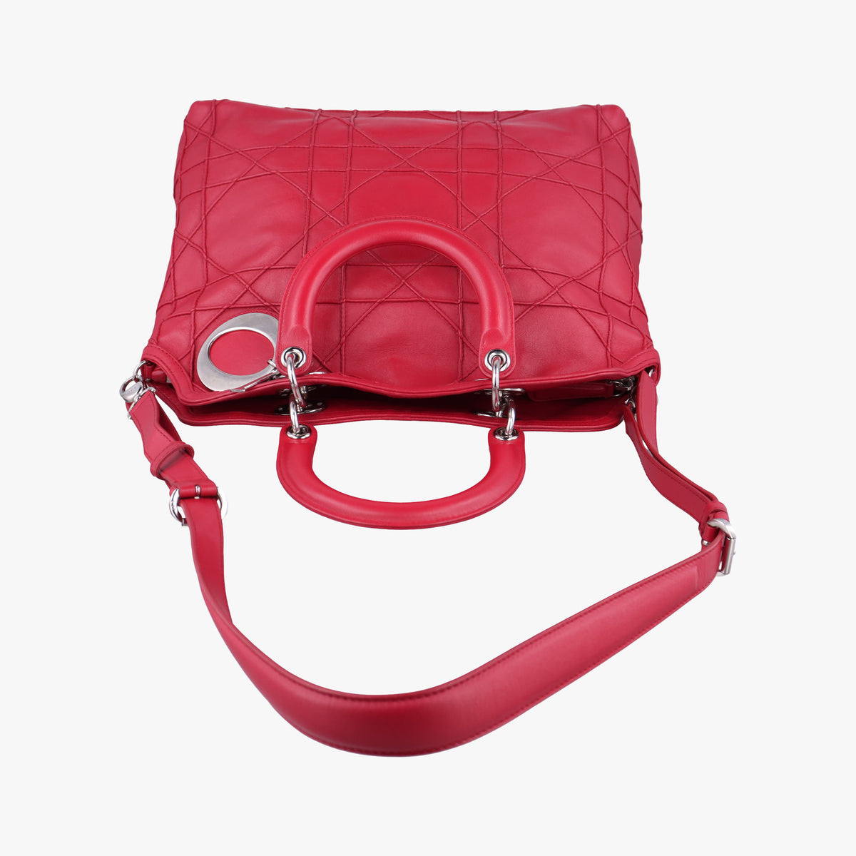 Secondhand Christian Dior Granville Red lambskin  shoulderbag | stylenewstar