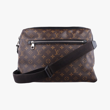 Vintage Louis Vuitton TORRES Brown×black Monogram Macassar×calf leather M40387 shoulderbag | stylenewstar