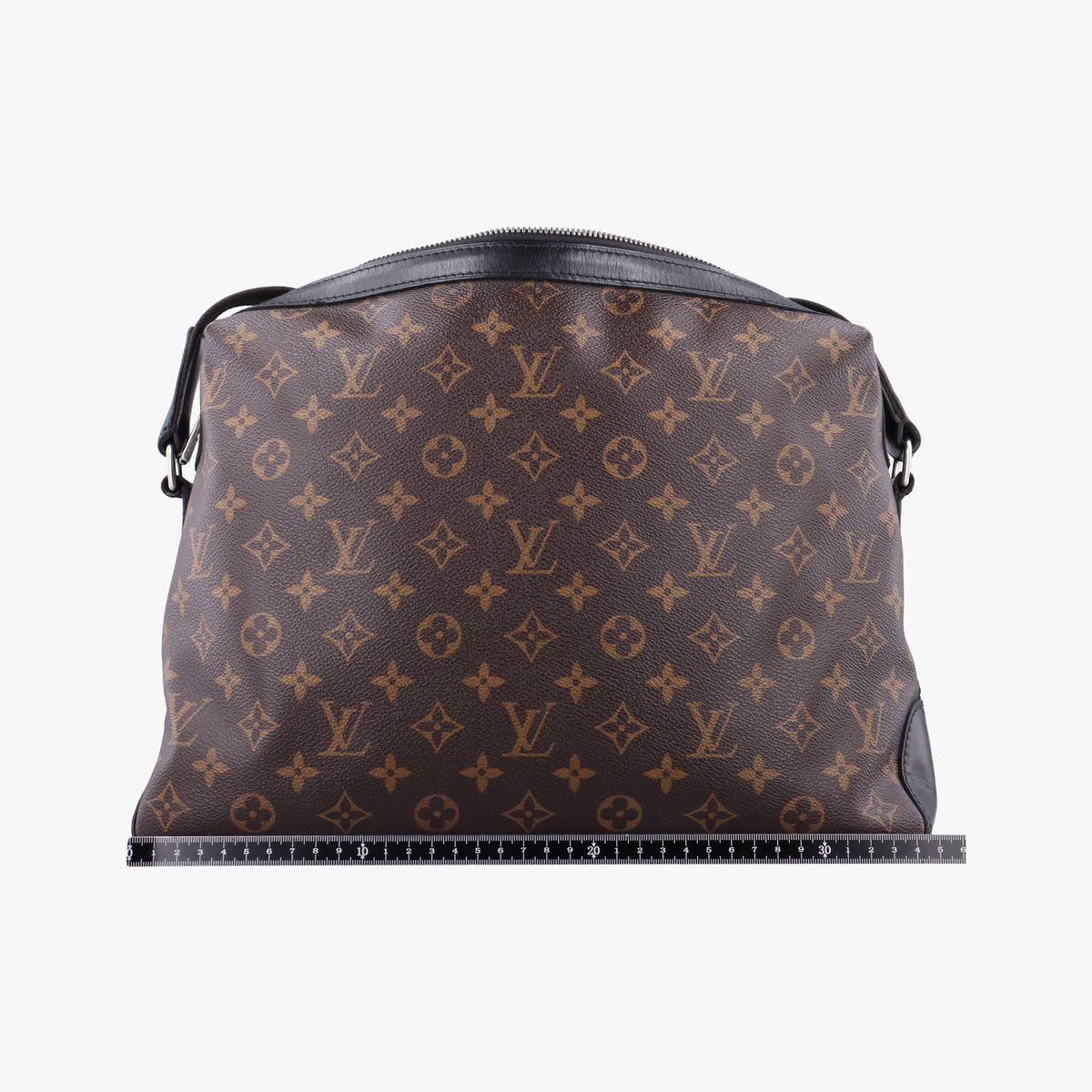 Vintage Louis Vuitton TORRES Brown×black Monogram Macassar×calf leather M40387 shoulderbag | stylenewstar