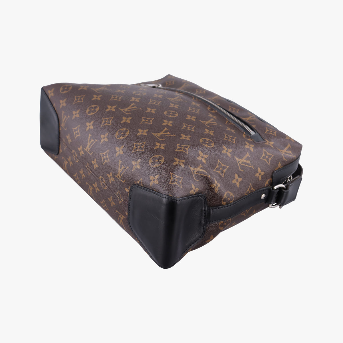 Vintage Louis Vuitton TORRES Brown×black Monogram Macassar×calf leather M40387 shoulderbag | stylenewstar