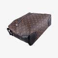 Vintage Louis Vuitton TORRES Brown×black Monogram Macassar×calf leather M40387 shoulderbag | stylenewstar