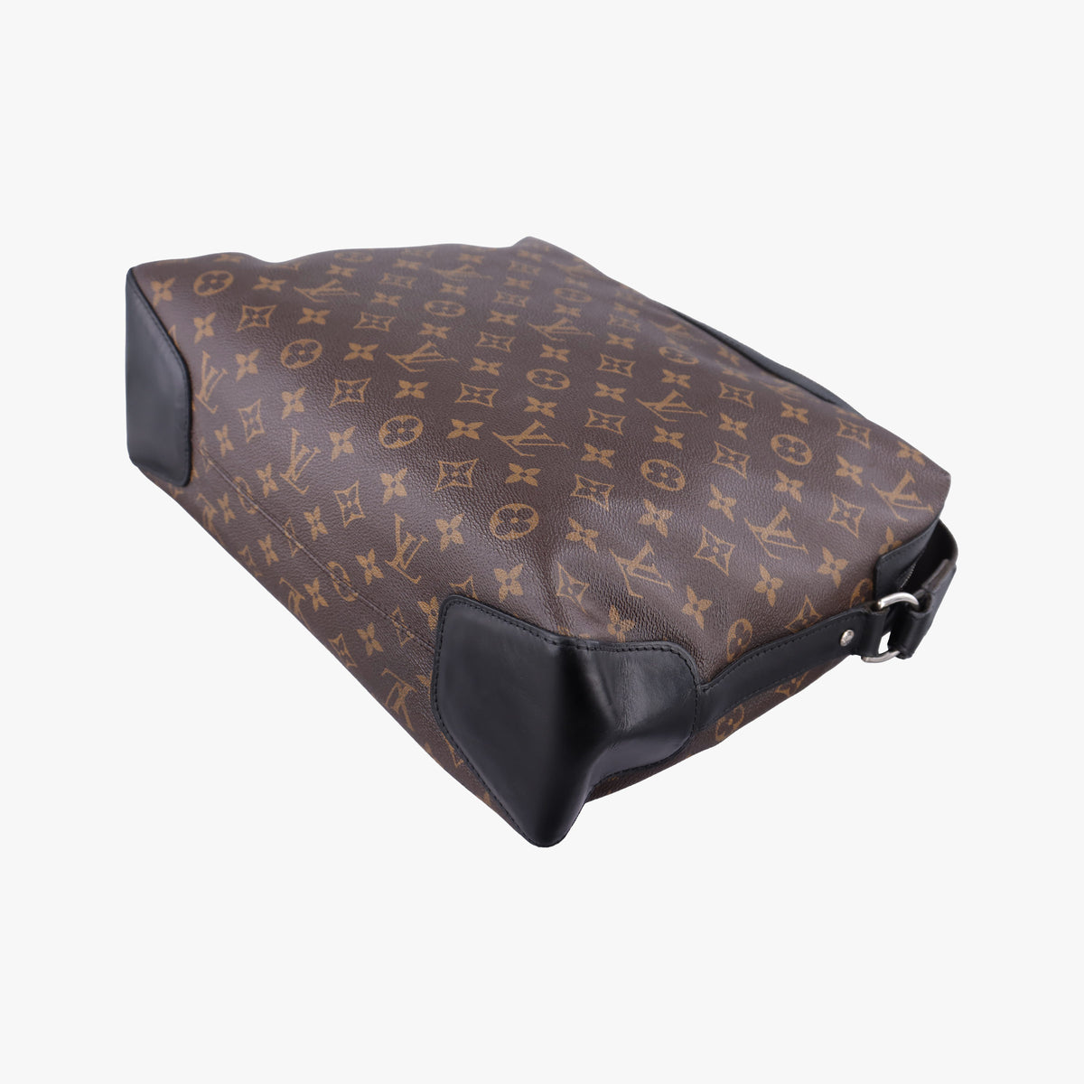 Vintage Louis Vuitton TORRES Brown×black Monogram Macassar×calf leather M40387 shoulderbag | stylenewstar