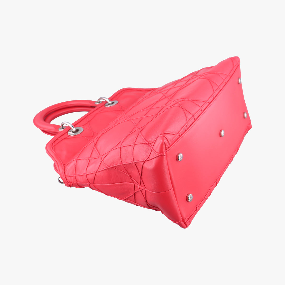 Pre-owned Christian Dior Granville Pink lambskin  shoulderbag | stylenewstar
