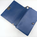 Pre-owned Chanel BOY CHANEL Blue leather A92193 shoulderbag | stylenewstar