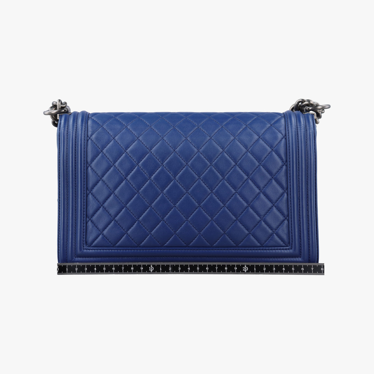 Pre-owned Chanel BOY CHANEL Blue leather A92193 shoulderbag | stylenewstar