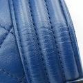 Pre-owned Chanel BOY CHANEL Blue leather A92193 shoulderbag | stylenewstar