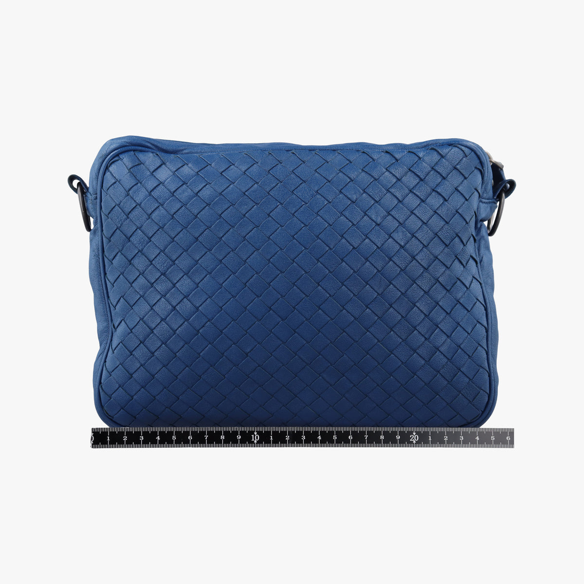 Pre-owned Bottega Veneta Intrecciato Blue lambskin  shoulderbag | stylenewstar