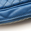 Pre-owned Bottega Veneta Intrecciato Blue lambskin  shoulderbag | stylenewstar