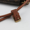 Pre-owned Louis Vuitton OLYMPE Brown×Avane Monogram Canvas×calf leather M40925 handbag | stylenewstar