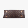 Pre-owned Louis Vuitton OLYMPE Brown×Avane Monogram Canvas×calf leather M40925 handbag | stylenewstar