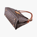 Pre-owned Louis Vuitton OLYMPE Brown×Avane Monogram Canvas×calf leather M40925 handbag | stylenewstar