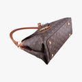 Pre-owned Louis Vuitton OLYMPE Brown×Avane Monogram Canvas×calf leather M40925 handbag | stylenewstar
