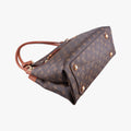 Pre-owned Louis Vuitton OLYMPE Brown×Avane Monogram Canvas×calf leather M40925 handbag | stylenewstar