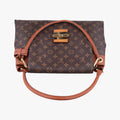 Pre-owned Louis Vuitton OLYMPE Brown×Avane Monogram Canvas×calf leather M40925 handbag | stylenewstar