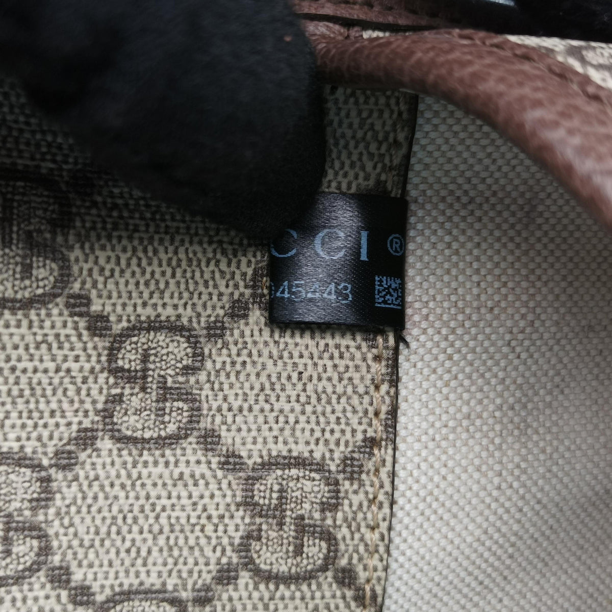Pre-owned Gucci NEO VINTAGE GG Supreme beige x Brown PVC coated canvas×Leather 493930 bum bag/waist bag | stylenewstar