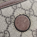 Pre-owned Gucci NEO VINTAGE GG Supreme beige x Brown PVC coated canvas×Leather 493930 bum bag/waist bag | stylenewstar