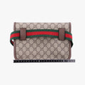 Pre-owned Gucci NEO VINTAGE GG Supreme beige x Brown PVC coated canvas×Leather 493930 bum bag/waist bag | stylenewstar