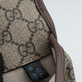 Pre-owned Gucci NEO VINTAGE GG Supreme beige x Brown PVC coated canvas×Leather 493930 bum bag/waist bag | stylenewstar