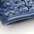 Pre-owned Christian Dior Soft Lady Dior Intrecciato Tote Navy lambskin  handbag | stylenewstar