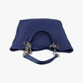Pre-owned Christian Dior Soft Lady Dior Intrecciato Tote Navy lambskin  handbag | stylenewstar