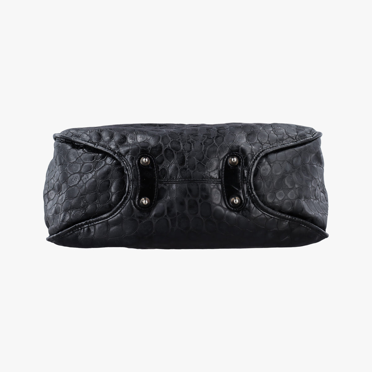 Pre-owned Christian Dior 61 Hobo Black Leather×Patent  handbag | stylenewstar