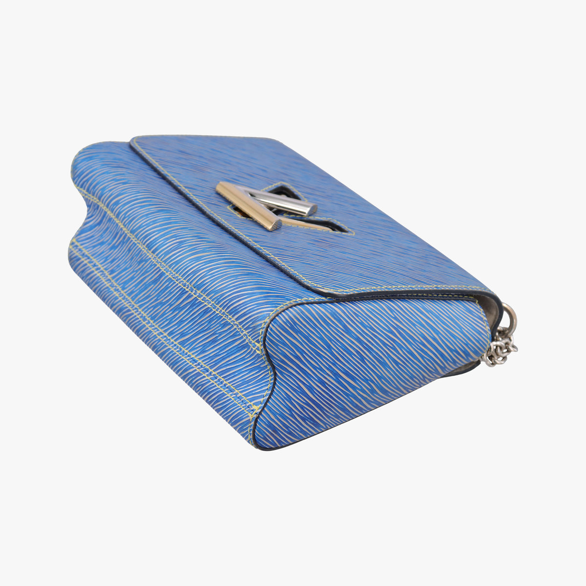 Pre-owned Louis Vuitton Twist MM Denim blue Epi M50271 shoulderbag | stylenewstar