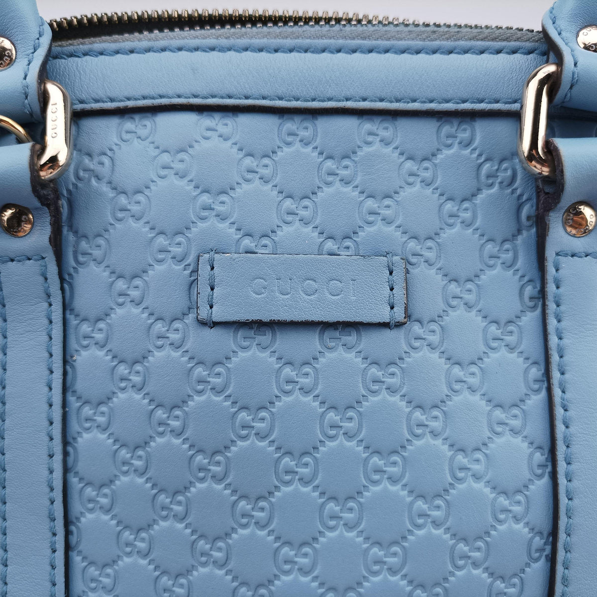 Microguccissima Blue Leather 449654 G021871998マイクログッチシマ ブルー レザー 449654 G021871998