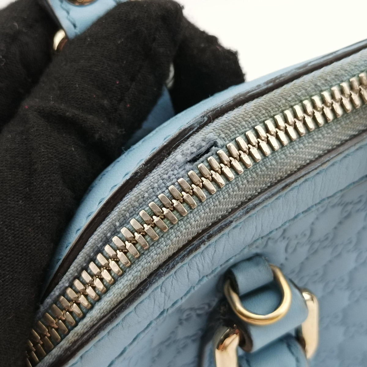 Microguccissima Blue Leather 449654 G021871998マイクログッチシマ ブルー レザー 449654 G021871998