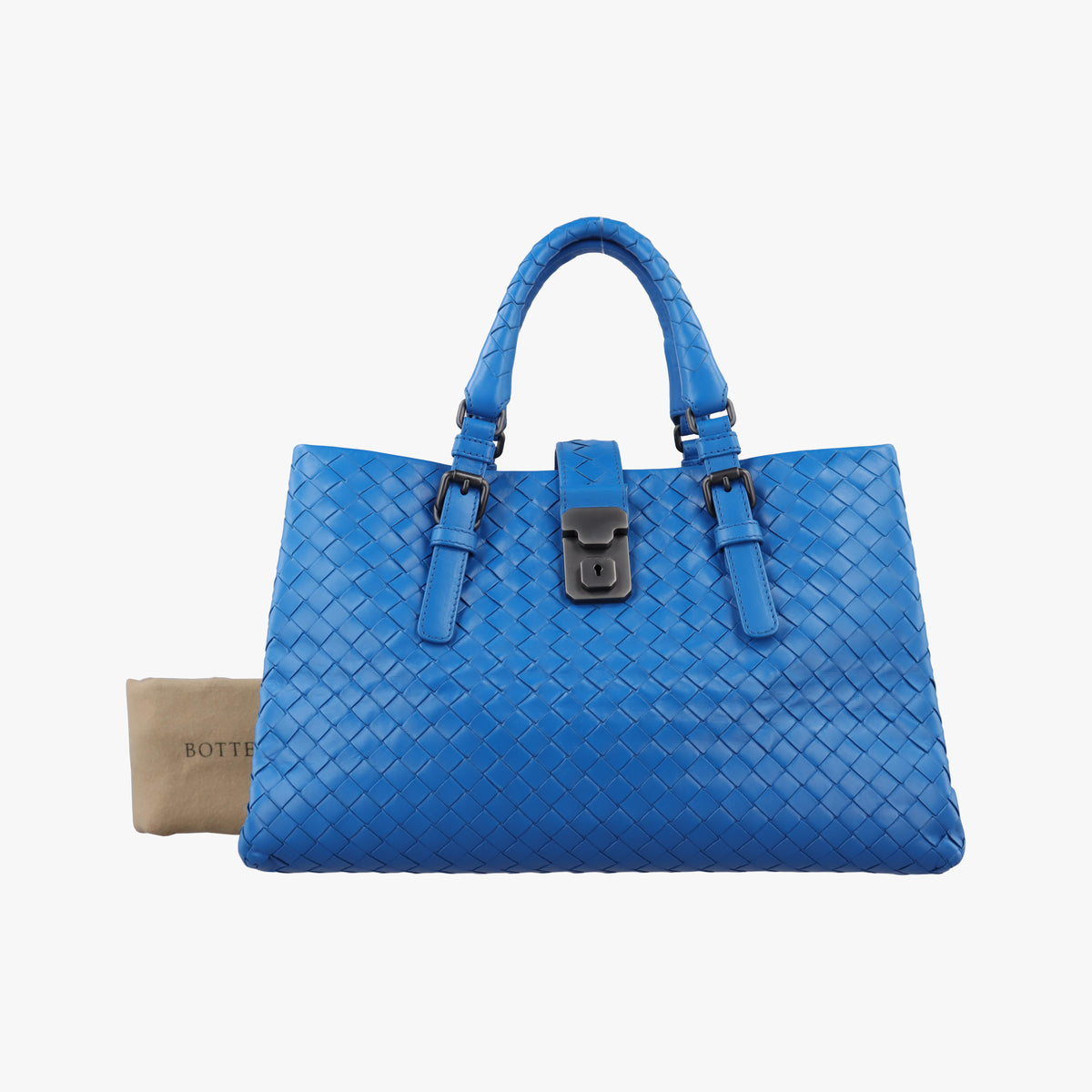 Roma Intrecciato Blue lambskin B04638597Rローマ イントレチャート ブルー ラムスキン B04638597R