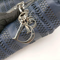 Soft Lady Dior Intrecciato Tote Blue lambskin 17-BO-1018ソフト レディディオール イントレチャート トート ブルー ラムスキン 17-BO-1018