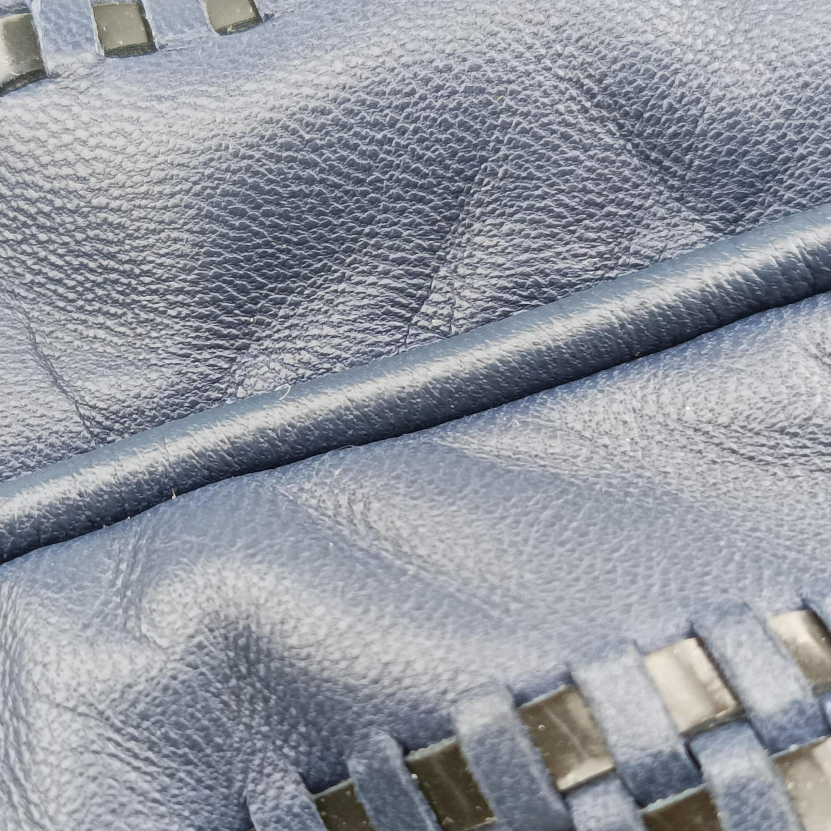 Soft Lady Dior Intrecciato Tote Blue lambskin 17-BO-1018ソフト レディディオール イントレチャート トート ブルー ラムスキン 17-BO-1018
