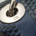 Soft Lady Dior Intrecciato Tote Blue lambskin 17-BO-1018ソフト レディディオール イントレチャート トート ブルー ラムスキン 17-BO-1018