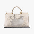 Vintage Dolce & Gabbana Sicily White Snakeskin x PVC  shoulderbag | stylenewstar