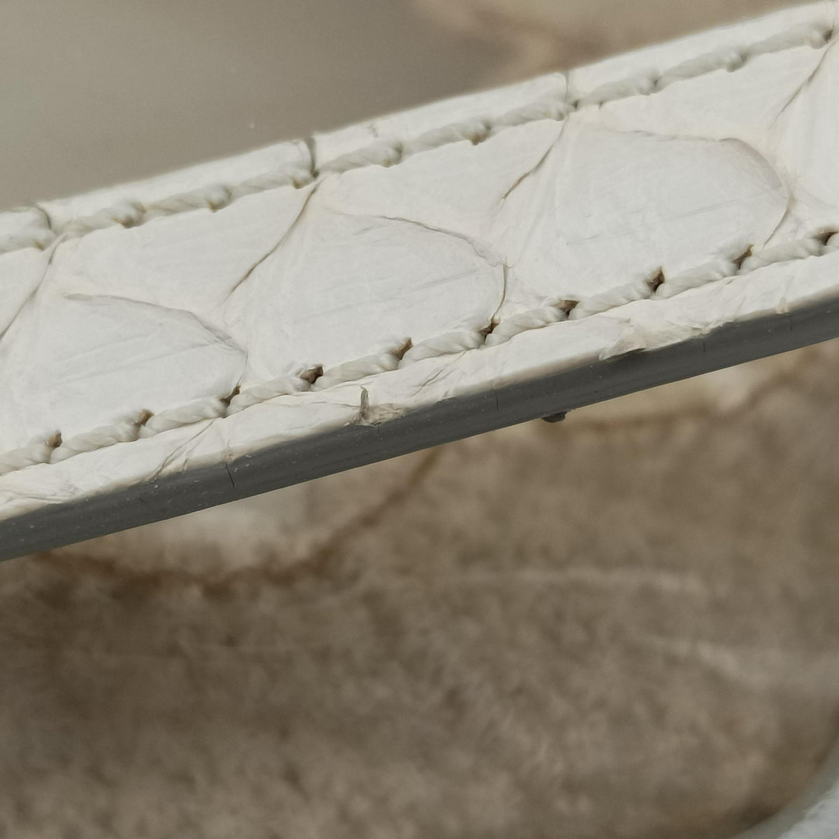 Vintage Dolce & Gabbana Sicily White Snakeskin x PVC  shoulderbag | stylenewstar