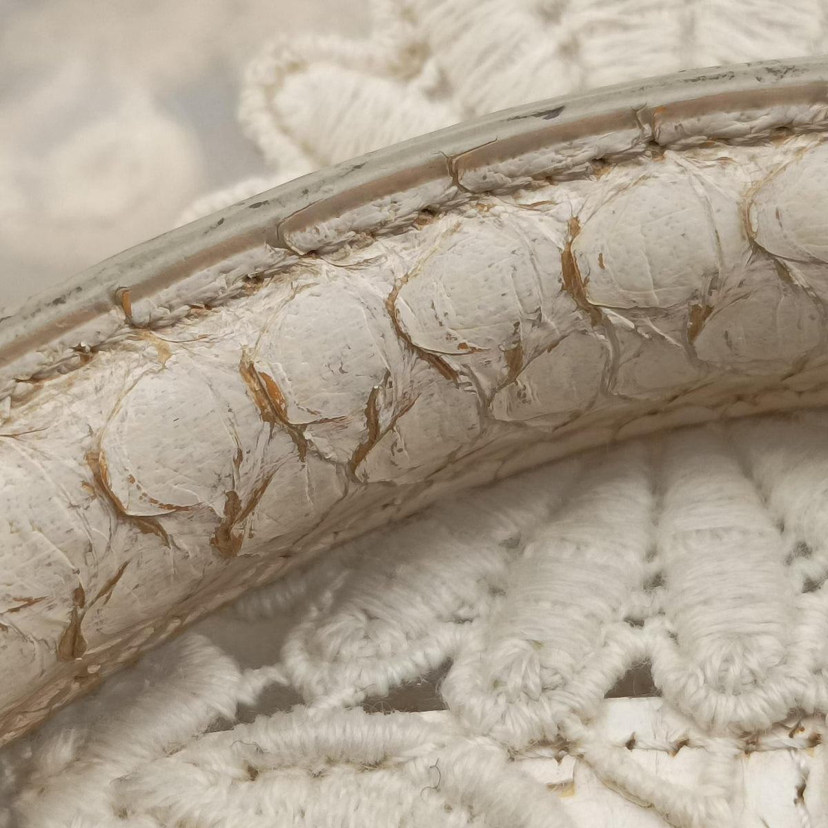 Vintage Dolce & Gabbana Sicily White Snakeskin x PVC  shoulderbag | stylenewstar