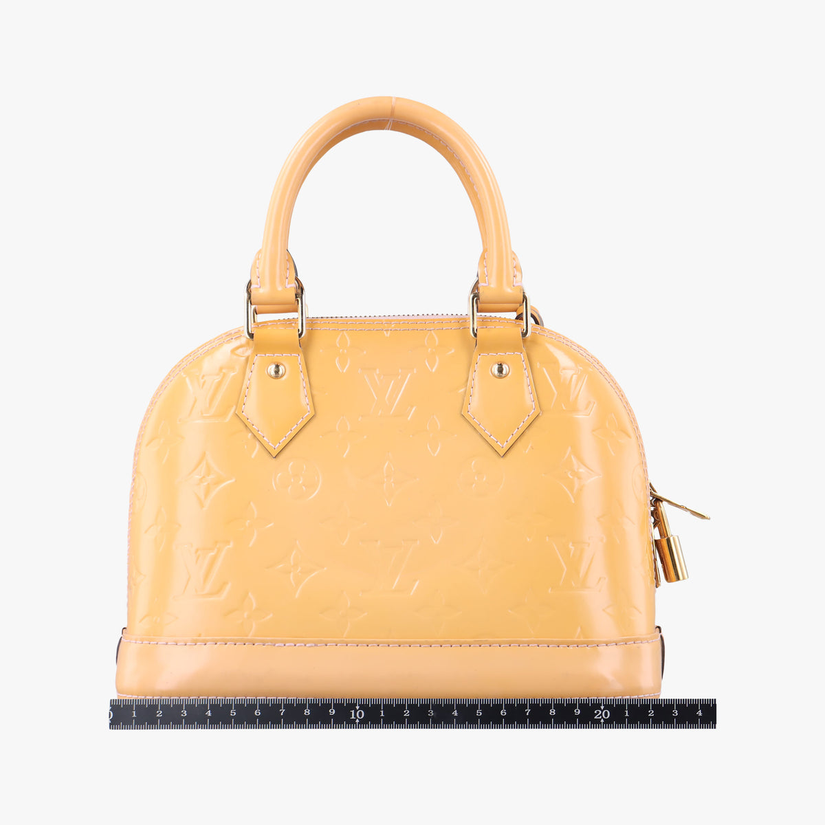 Pre-owned Louis Vuitton Alma BB ROSE FLORENTIN Vernis M90104 shoulderbag | stylenewstar