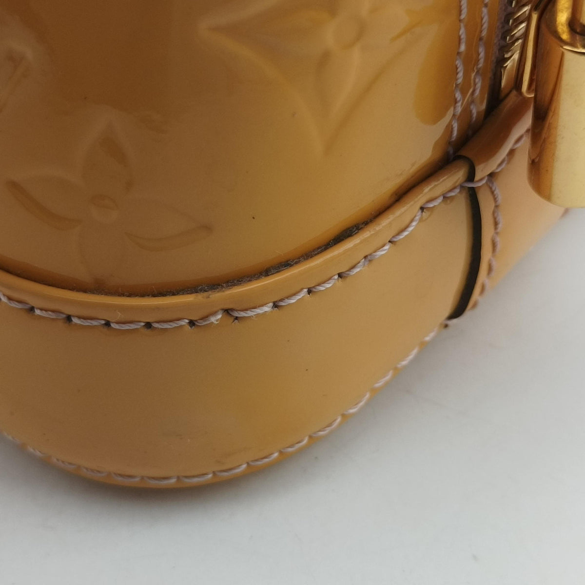 Pre-owned Louis Vuitton Alma BB ROSE FLORENTIN Vernis M90104 shoulderbag | stylenewstar