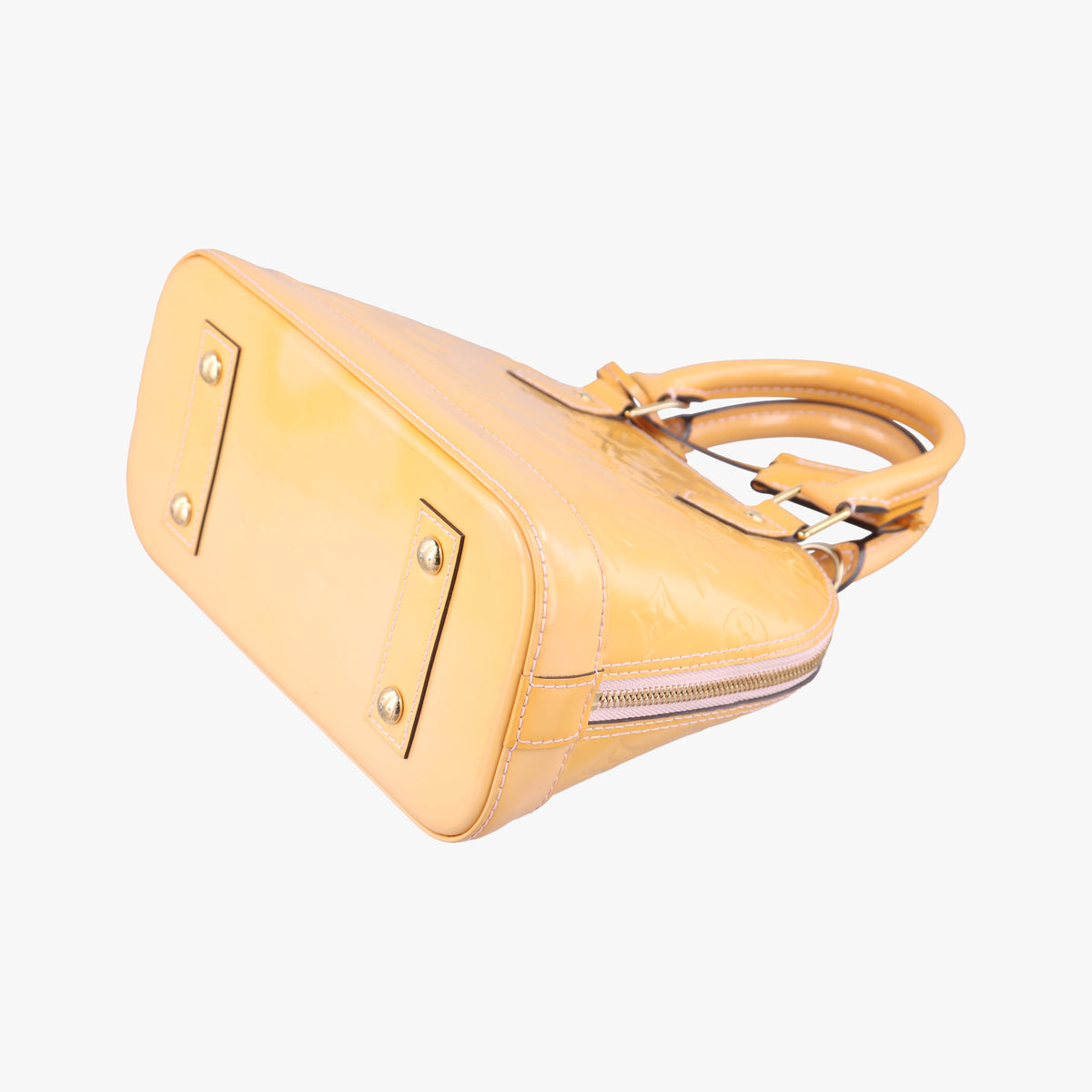 Pre-owned Louis Vuitton Alma BB ROSE FLORENTIN Vernis M90104 shoulderbag | stylenewstar