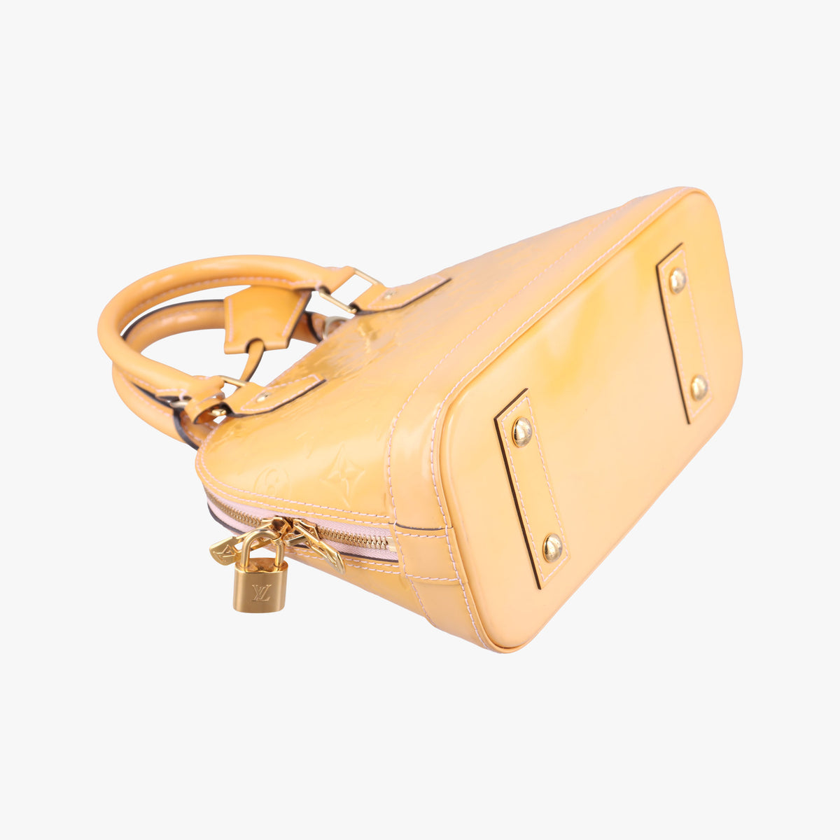 Pre-owned Louis Vuitton Alma BB ROSE FLORENTIN Vernis M90104 shoulderbag | stylenewstar