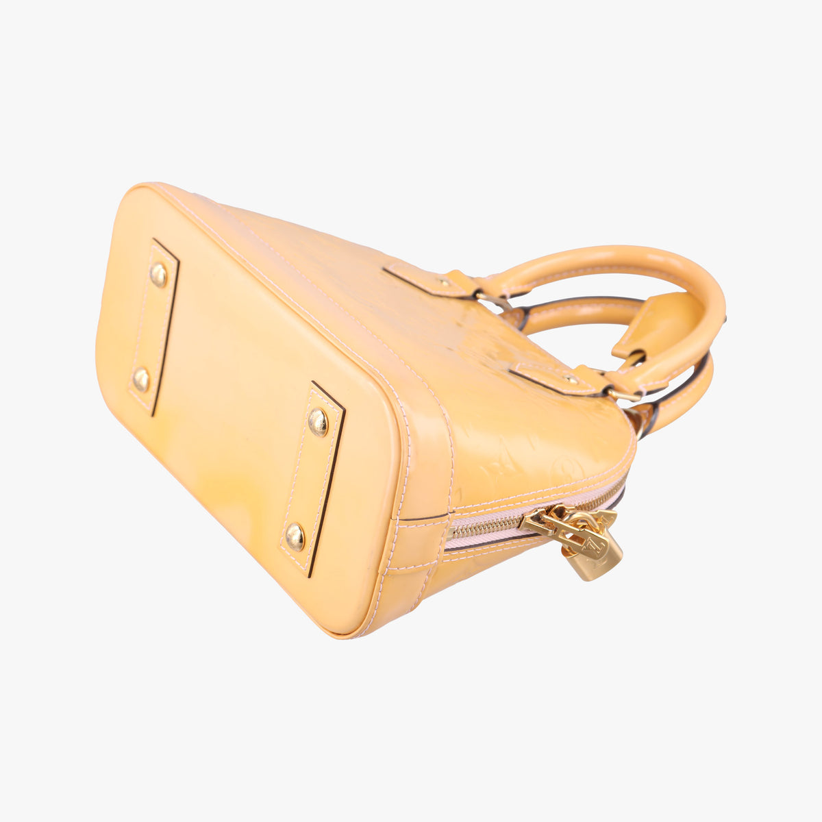 Pre-owned Louis Vuitton Alma BB ROSE FLORENTIN Vernis M90104 shoulderbag | stylenewstar