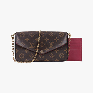 Secondhand Louis Vuitton Pochette Felicie Brown Monogram Canvas M61276 shoulderbag | stylenewstar
