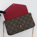 Secondhand Louis Vuitton Pochette Felicie Brown Monogram Canvas M61276 shoulderbag | stylenewstar